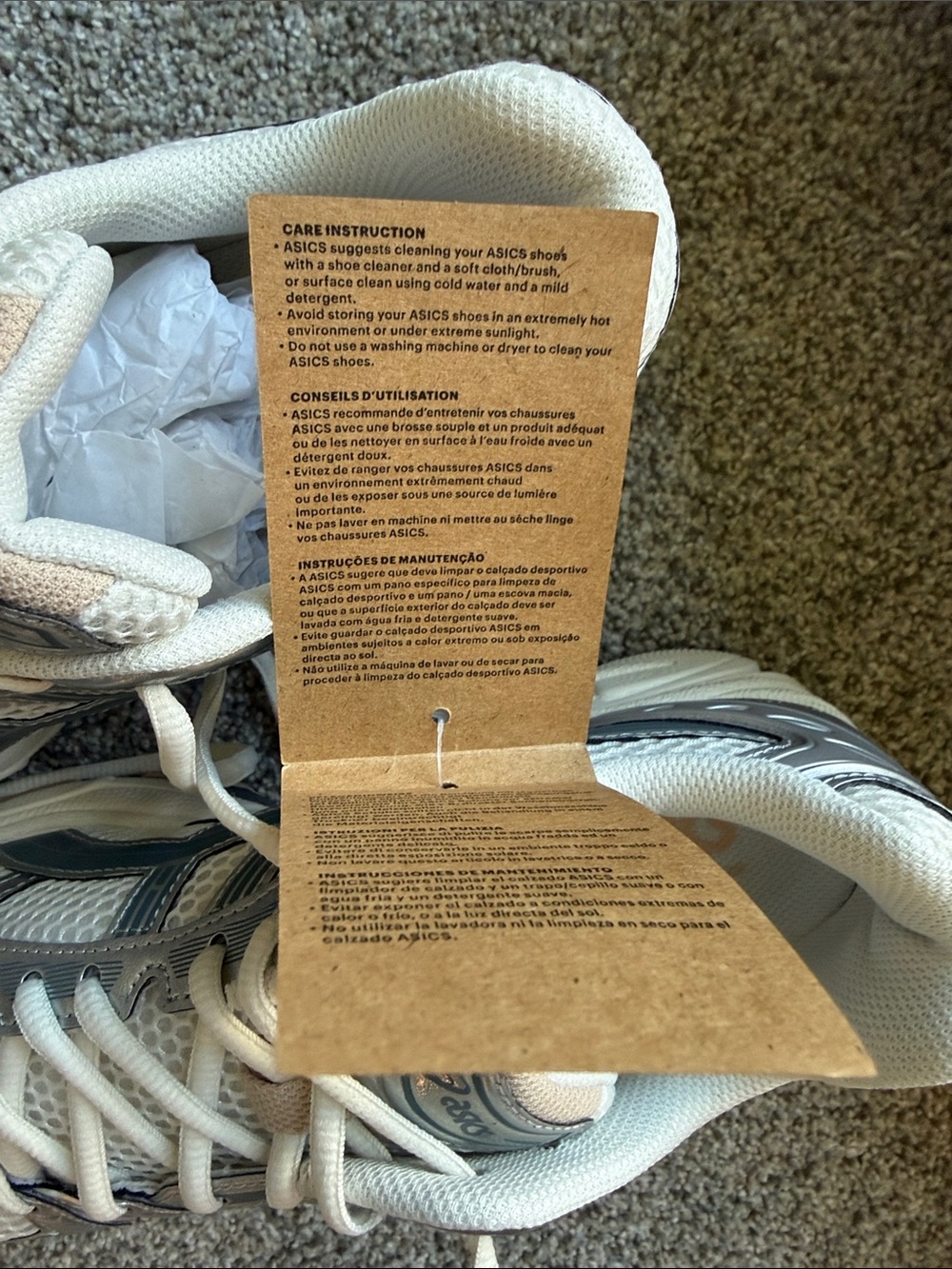NWT Asics Women's Silver, Cream Pink Running Sneakers GEL-KAYANO 14 Women 10 - Picture 11 of 12